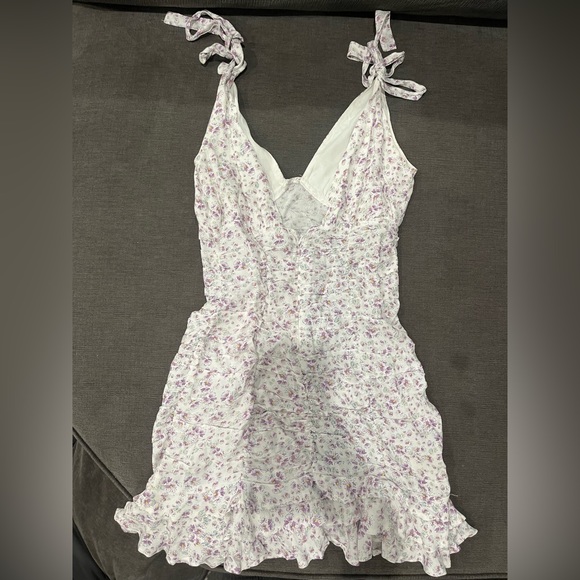 Purple floral dress - Picture 2 of 2